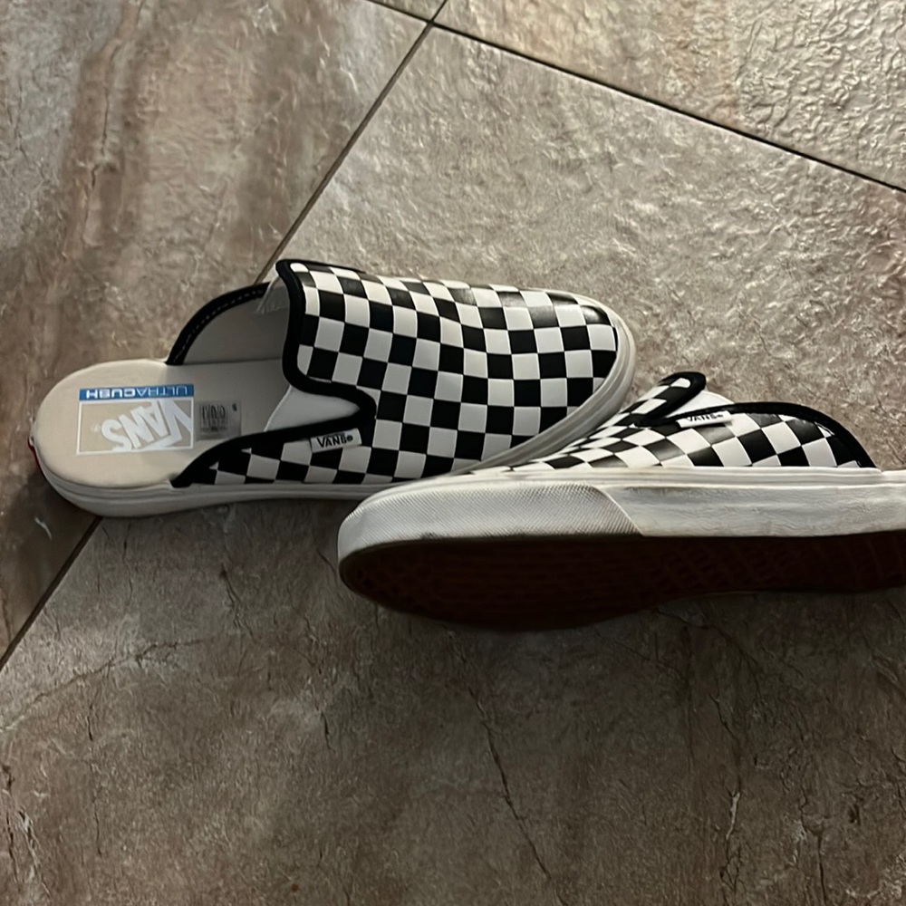 Vans open back sneakers worn once
